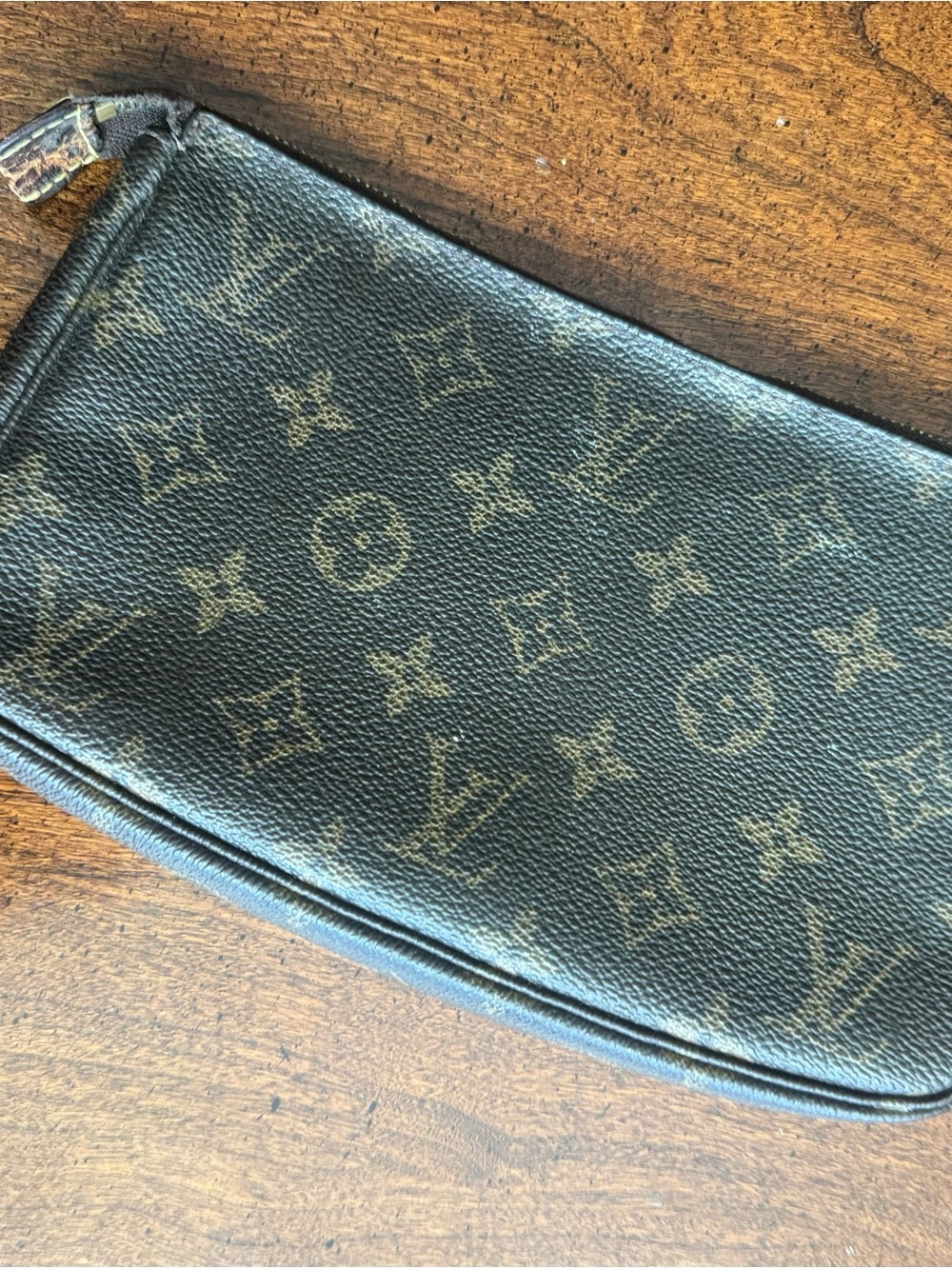 Louis Vuitton Monogram Canvas Cosmetic Pouch in Brown and Tan - Picture 7 of 13